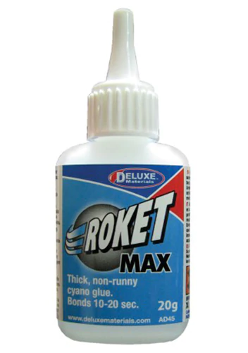 DELUXE MATERIALS AD45 ROKET MAX CA 20G THICK NON RUNNY CYANO GLUE