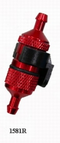 PROLUX 1581 ANODISED RED FUEL FILTER FOR GLOW NITRO OR GAS