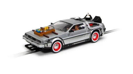 SCALEXTRIC C4307 BACK TO THE FUTURE 3 TIME MACHINE DELOREAN SLOT CAR