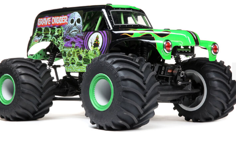 LOSI 04021T1 LMT GRAVE DIGGER SOLID AXLE MONSTER TRUCK READY TO RUN REMOTE CONTROL MONSTER TRUCK