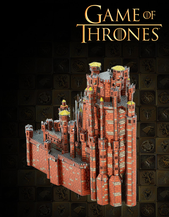 METAL EARTH ICX127 ICONX GAME OF THRONES RED KEEP 3D METAL MODEL KIT