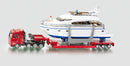 SIKU 1849 HEAVY HAULAGE TRANSPORTER WITH YACHT AND FIGURES 1/87 SCALE