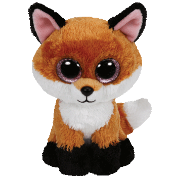 TY BEANIE BOOS SLICK BROWN FOX MEDIUM