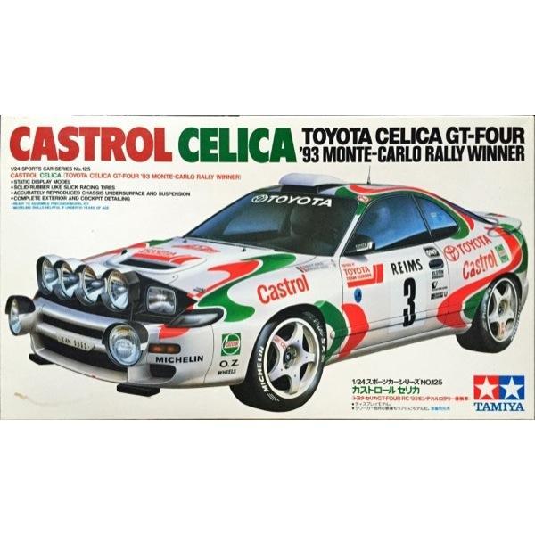 TAMIYA 24125 TOYOTA CASTROL CELICA GT-FOUR 93 MONTE-CARLO RALLY WINNER 1/24 SCALE CAR PLASTIC MODEL KIT