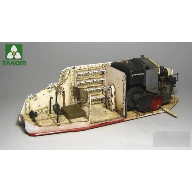 TAKOM 1001 FRENCH LIGHT TANK RENAULT FT CHAR CANON/GIROD TURRET 1/16 SCALE TANK PLASTIC MODEL KIT