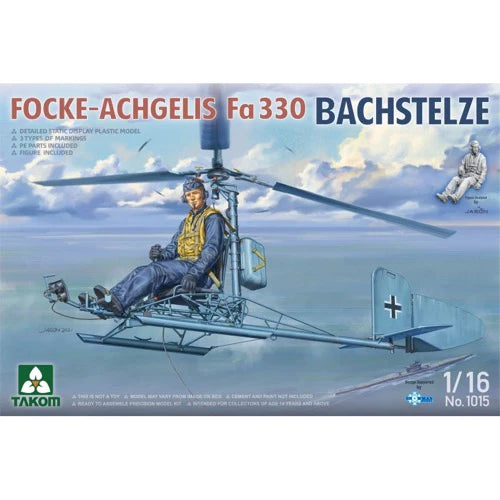 TAKOM 1015 FOCKE ACHGELIS FA 330 BACHSTELZE 1/16 SCALE AIRCRAFT PLASTIC MODEL KIT