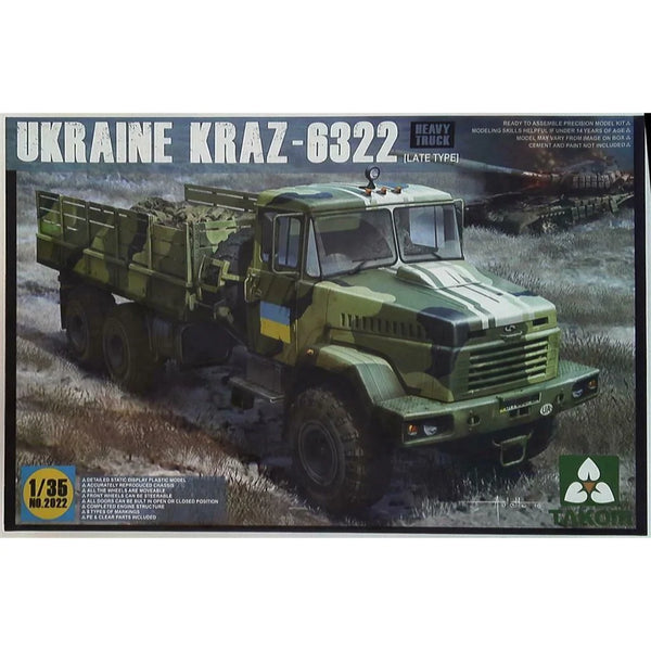 TAKOM 2022 UKRAINE KRAZ-6322 HEAVY TRUCK (LATE TYPE) 1/35 SCALE VEHICLE PLASTIC MODEL KIT