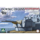 TAKOM 2147 15CMSK C/28 GUNS BATTLESHIP BISMARCK BB II / STB II TURRET 1/35 SCALE PLASTIC MODEL KIT