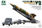 TAKOM 5001 WW11 GERMAN V-2 ROCKET TRANSPORTER/ERECTOR MELLERWAGEN + HANOMAG SS100 1:72 PLASTIC MODEL KIT