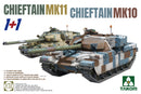 TAKOM 5006 CHIEFTAIN MK11 & CHIEFTAIN MK 10 1/72 SCALE TANK PLASTIC MODEL KIT