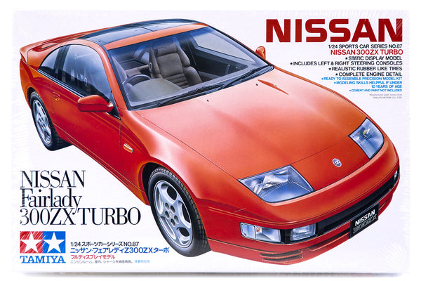 TAMIYA 24087 NISSAN FAIRLADY 300ZXT TURBO 1/24 SCALE CAR PLASTIC MODEL KIT