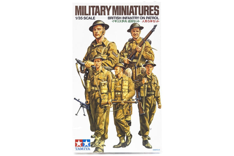 TAMIYA 35223 MILITARY MINIATURES  BRITISH INFANTRY ON PATROL 1/35 SCALE PLASTIC MODEL KIT