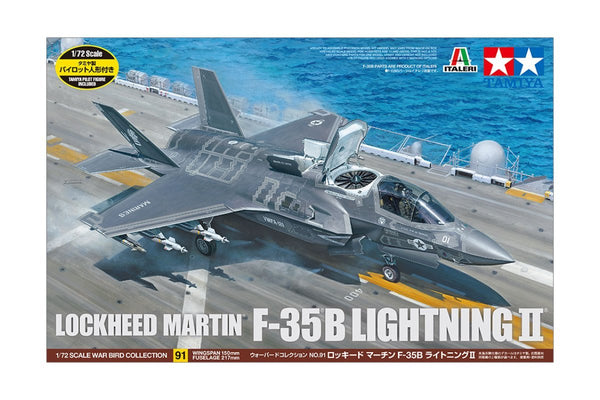 TAMIYA 60791 WAR BIRD COLLECTION LOCKHEED MARTIN F-35B LIGHTNING II  1/72 SCALE PLASTIC MODEL KIT