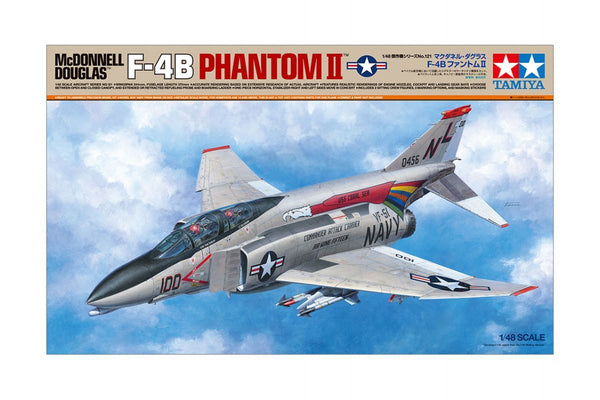 TAMIYA 61121 MCDONNELL DOUGLAS F-4B PHANTOM II 1/48 SCALE PLASTIC MODEL KIT