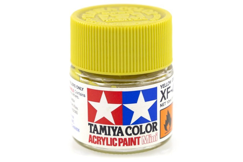 TAMIYA XF-4 ACRYLIC YELLOW GREEN PAINT 10ML
