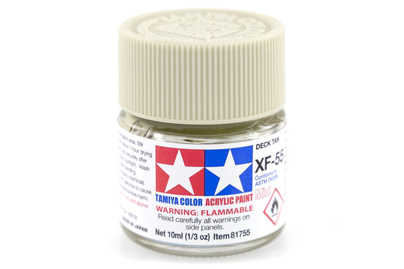 TAMIYA XF-55 ACRYLIC DECK TAN PAINT 10ML