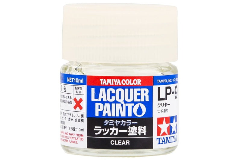 TAMIYA LP-9 CLEAR LACQUER PAINT 10ML