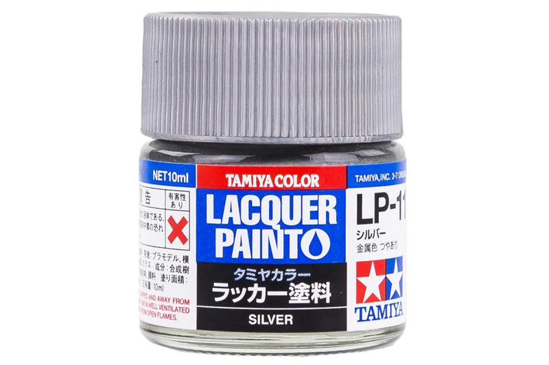 TAMIYA LP-11 SILVER LACQUER PAINT 10ML