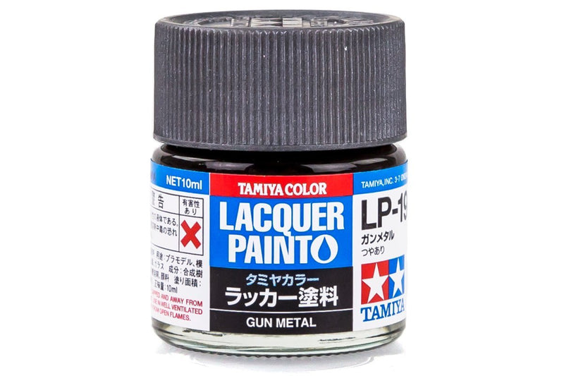 TAMIYA LP-19 GUN METAL LACQUER PAINT 10ML