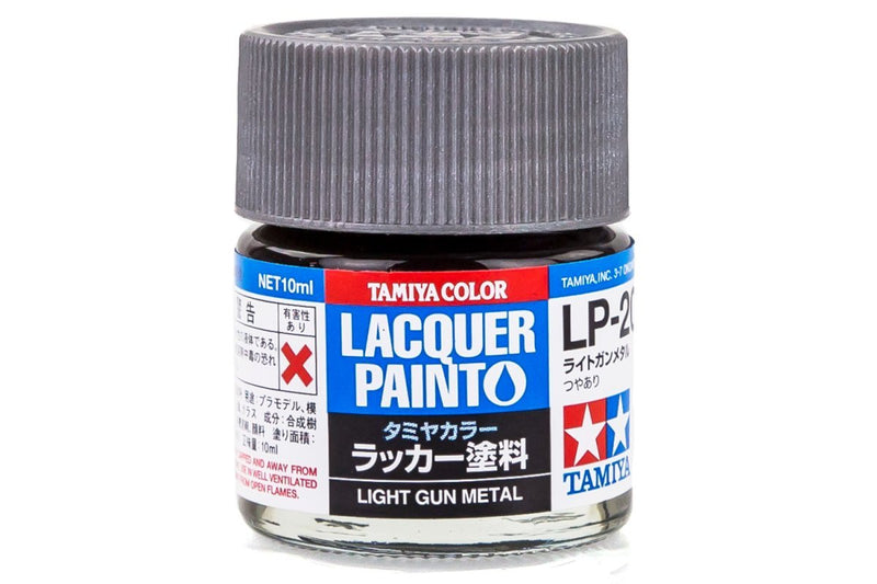 TAMIYA LP-20 LIGHT GUNMETAL LACQUER PAINT 10ML