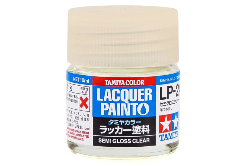 TAMIYA LP-24 SEMI GLOSS CLEAR LACQUER PAINT 10ML