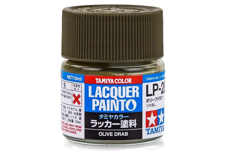 TAMIYA LP-28 OLIVE DRAB LACQUER PAINT 10ML