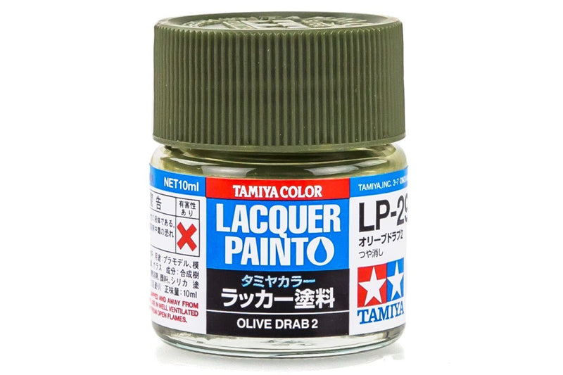 TAMIYA LP-29 OLIVE DRAB 2 LACQUER PAINT 10ML