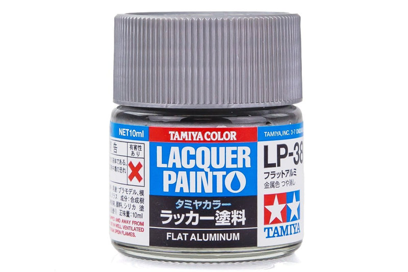 TAMIYA LP-38 FLAT ALUMINIUM LACQUER PAINT 10ML