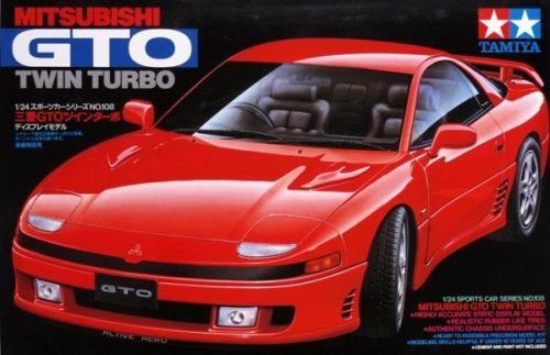 TAMIYA 24108 MITSUBISHI GTO TWIN TURBO1/24 SCALE PLASTIC MODEL KIT