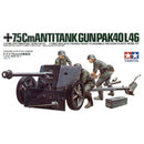 TAMIYA 35047 7.5CM ANTI TANK GUN PAK40/L46 1/35 SCALE PLASTIC MODEL KIT