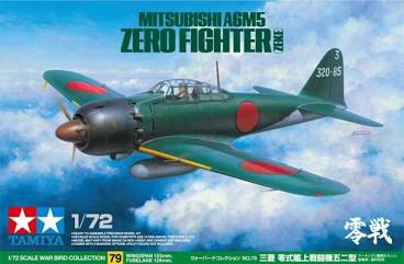 TAMIYA 60779 1/72 WAR BIRD MITSUBISHI A6M5 ZERO FIGHTER  PLASTIC MODEL KIT