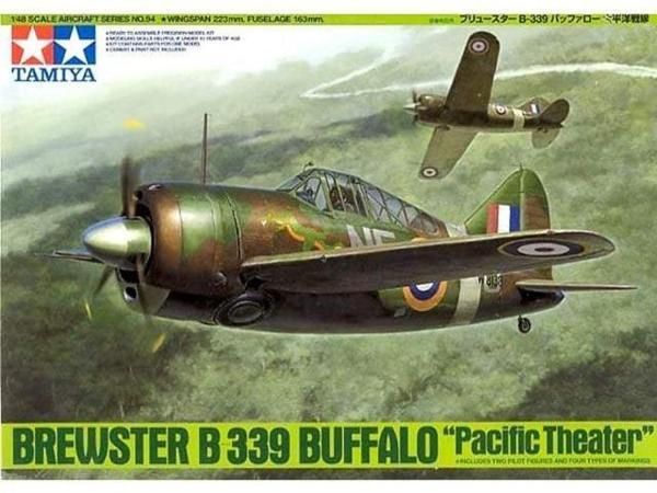 TAMIYA 61094 BREWSTER B339 BUFFALO PACIFIC THEATER 1:48 PLASTIC MODEL KIT