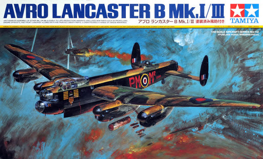 TAMIYA 61112 ARVO LANCASTER B MK.I/III 2012 1/48 SCALE PLASTIC MODEL PLANE KIT