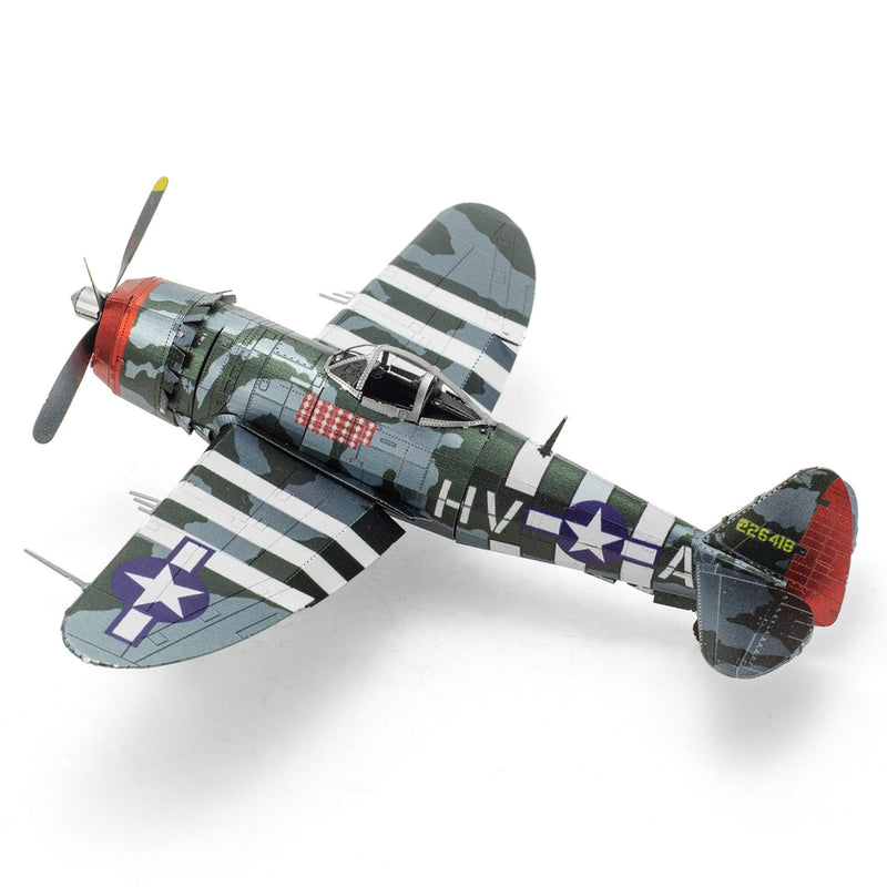 METAL EARTH ME1002 AIRCRAFT P-47 THUNDERBOLT FIGHTER 3D METAL MODEL KIT