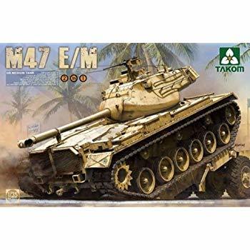 TAKOM 2072 US MEDIUM TANK M47 E/M 2 IN 1 1/35 SCALE TANK PLASTIC MODEL KIT