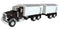 TOMY BIG ROADS 1:16 PETERBILT MODEL 367 STRAIGHT TRUCK WITH GRAIN BOX AND GRAIN BOX PUP TRAILER WITH LIGHTS AND SOUNDS