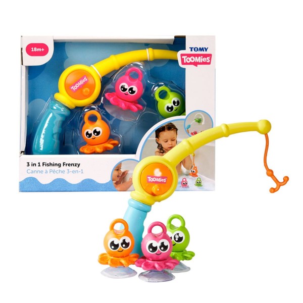 TOMY TOOMIES 3 IN 1 FISHING FRENZY 4PC