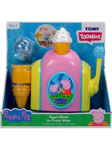 TOMY TOOMIES PEPPA PIG - PEPPAS BUBBLE ICECREAM MAKER BATH TOY