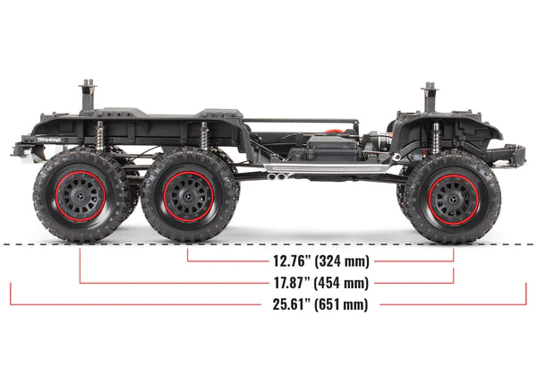 TRAXXAS 88096-4 TRX-6 CRAWLER WITH MERCEDES-BENZ G 63 AMG 6X6 SILVER BODY AND 2.4GHZ 4CH RADIO WATERPROOF ESC TITAN 21T 550 MOTOR