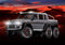 TRAXXAS 88096-4 TRX-6 CRAWLER WITH MERCEDES-BENZ G 63 AMG 6X6 SILVER BODY AND 2.4GHZ 4CH RADIO WATERPROOF ESC TITAN 21T 550 MOTOR