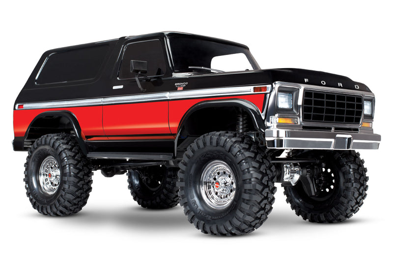 TRAXXAS 82046-4RED TRX-4 BRONCO BODY RED 4X4 RTR ROCK CRAWLER