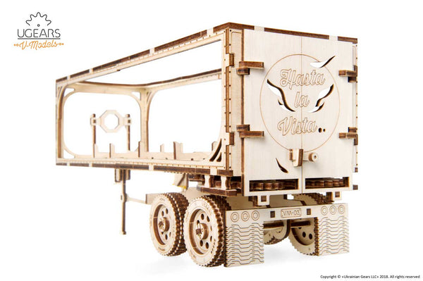 UGEARS 70034 TRAILER FOR HEAVY BOY TRUCK MECHANICAL MODEL