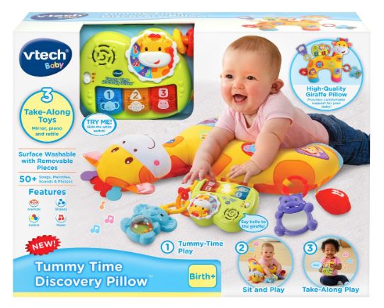 VTECH PEEK & PLAY TUMMY TIME DISCOVERY PILLOW