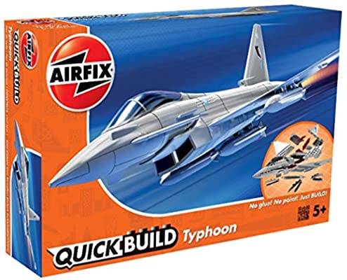 AIRFIX J6002 QUICKBUILD TYPHOON  PLASTIC MODEL KIT NO GLUE OR PAINT NEEDED