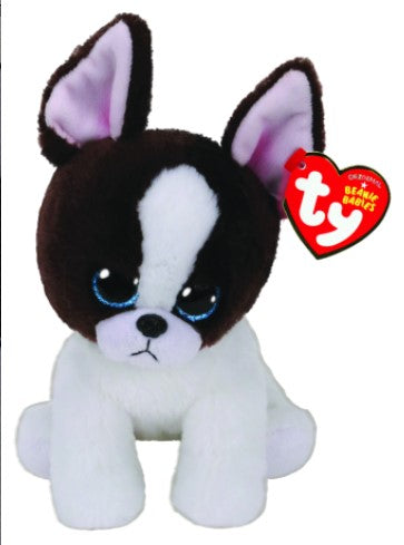 TY BEANIE BOOS PORTIA BLACK AND WHITE TERRIER REGULAR