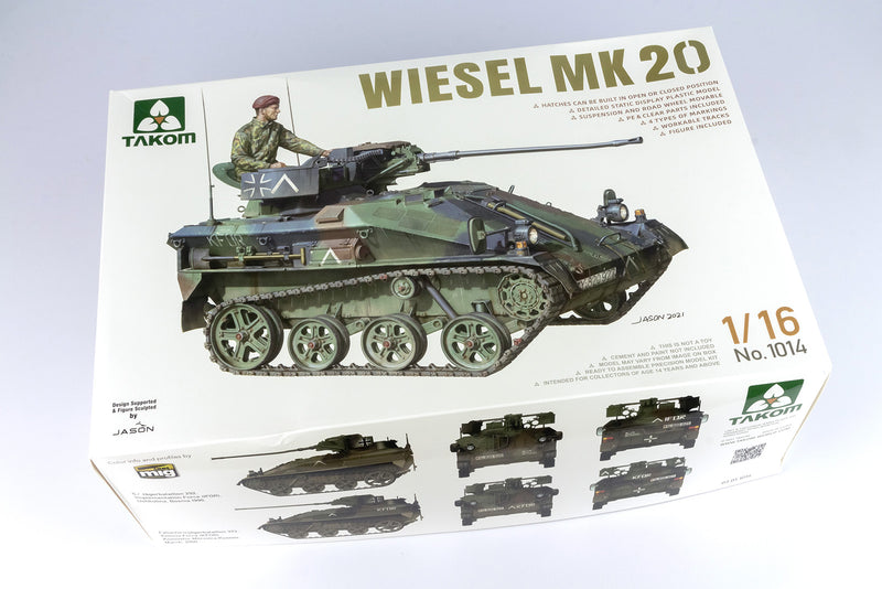 TAKOM 1014 WIESEL MK20 TANK 1/16 SCALE PLASTIC MODEL KIT