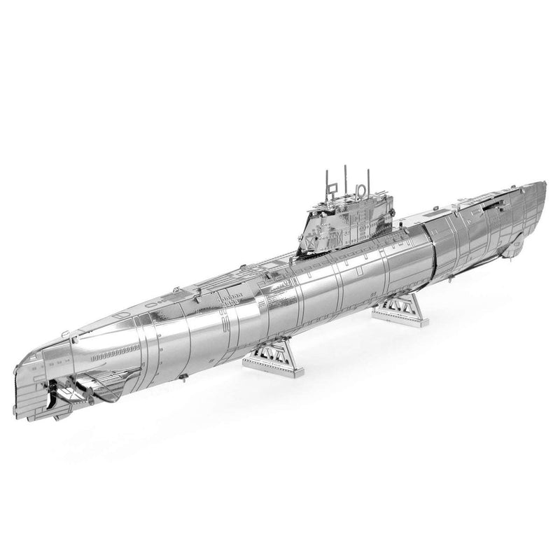 METAL EARTH MMS121 VEHICLES GERMAN U-BOAT TYPE XXI SUBMARINE CUTAWAY 3D METAL MODEL KIT