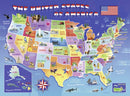 RAVENSBURGER 109364 USA STATE MAP 100PC XXL JIGSAW PUZZLE