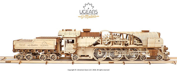 UGEARS 70037 V-EXPRESS STEAM TRAIN AND TENDER MECHANICAL MODEL