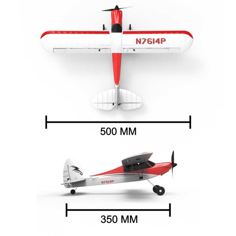 VOLANTEX RC VT761-4 FIRSTAR SPORTS CUB 500 BRUSHED FOAM PLANE WITH 6 AXIS STABILIZER AND 4 CHANNEL WITH AILERON AEROBATIC PERFORMANCE RTR